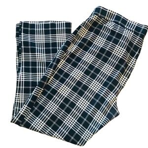 Jules & Leopold Black White Plaid Pants Plus Size 14/16